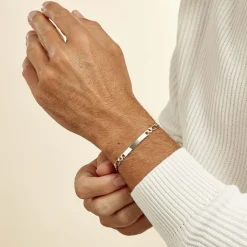 Histoire d'Or Bracelet Identité Anilo Argent Blanc* Bijoux Personnalisés|Bracelets