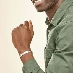 Histoire d'Or Bracelet Identité Argent Blanc Vivian* Bijoux Personnalisés|Bracelets