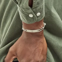 Histoire d'Or Bracelet Identité Argent Blanc Vivian* Bijoux Personnalisés|Bracelets