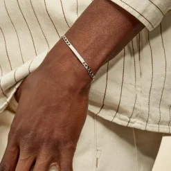 Online Histoire d'Or Bracelet Identité Casper argent blanc