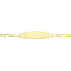 Histoire d'Or Bracelet Identité Bartolomee Maille Alternee 1/3 or jaune