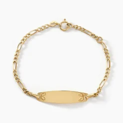 Histoire d'Or Bracelet Identité Bartolomee Maille Alternee 1/3 3 Or Jaune* Bijoux Personnalisés|Bracelets