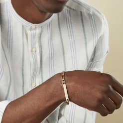 Histoire d'Or Bracelet Identité Bixente Plaqué Or Jaune