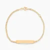 Histoire d'Or Bracelet Identité Etheline Maille Gourmette Or Jaune* Bijoux Personnalisés|Bracelets