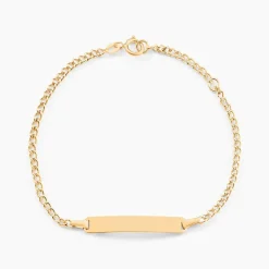 New Histoire d'Or Bracelet Identité Etheline Maille Gourmette or jaune