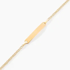 New Histoire d'Or Bracelet Identité Etheline Maille Gourmette or jaune