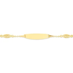 Histoire d'Or Bracelet Identité Eudoxie Maille Filigrane Or Jaune* Bijoux Personnalisés|Bracelets