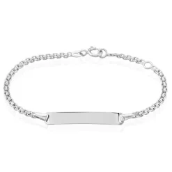 Histoire d'Or Bracelet Identité Euphenia Maille Bismark Or Blanc