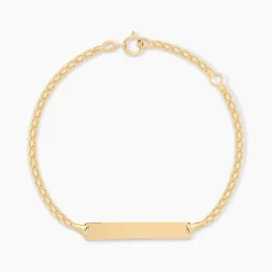 New Histoire d'Or Bracelet Identité Euphenia Maille Bismark Or Jaune