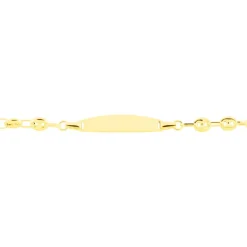 Hot Histoire d'Or Bracelet Identité Evin Maille Grain De Cafe or jaune