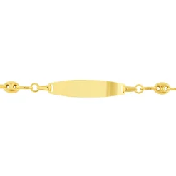 Histoire d'Or Bracelet Identité Evin Maille Grain De Cafe* Bijoux Personnalisés|Bracelets