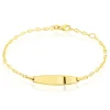 Clearance Histoire d'Or Bracelet Identité Fanelia Maille Marine Or Jaune