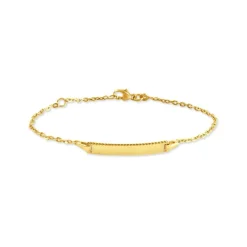 Clearance Histoire d'Or Bracelet Identité Gaspardine Maille Forçat Or Jaune