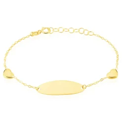 Online Histoire d'Or Bracelet Identité Gaspardine Maille Forçat Or Jaune