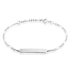 Discount Histoire d'Or Bracelet Identite Bebe Bartolomee or blanc