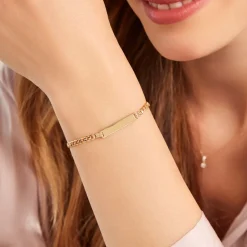 Best Histoire d'Or Bracelet Identitée Genevra Or Jaune