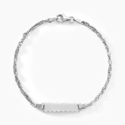 Histoire d'Or Bracelet Identitée Halia Argent Blanc* Bracelets|Gourmettes