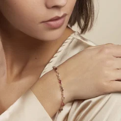 Hot Histoire d'Or Bracelet Ilvaae Plaqué Or Jaune Pierre De Synthese plaqué or jaune pierre rose