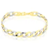 Outlet Histoire d'Or Bracelet Iris Or Bicolore Maille Gourmette