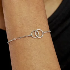 Clearance Histoire d'Or Bracelet Isabel Argent Blanc Oxyde De Zirconium