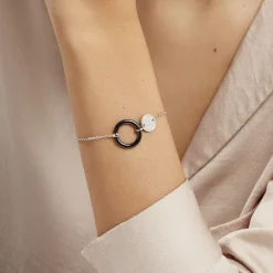 Histoire d'Or Bracelet Issara Argent Blanc Céramique Et Oxyde De Zirconium* Bracelets|Bracelets Fantaisie