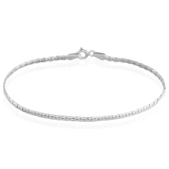 Hot Histoire d'Or Bracelet Ivy Maille Haricot Or Blanc
