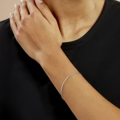 Hot Histoire d'Or Bracelet Ivy Maille Haricot Or Blanc