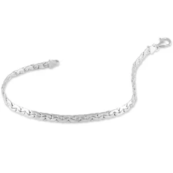 Outlet Histoire d'Or Bracelet Ivy Maille Haricot Or Blanc