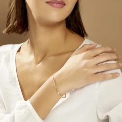 Discount Histoire d'Or Bracelet Izel Maille Anglaise Or Jaune