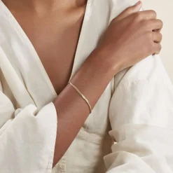 Online Histoire d'Or Bracelet Izel Maille Anglaise Or Jaune