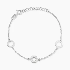 Discount Histoire d'Or Bracelet Jalila Argent Blanc Oxyde De Zirconium