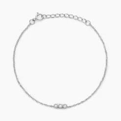 Hot Histoire d'Or Bracelet Janys Argent Blanc Oxyde De Zirconium