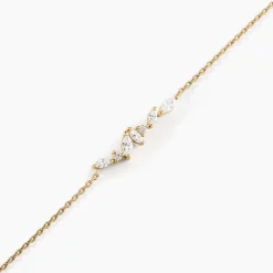 Hot Histoire d'Or Bracelet Jardins D'hiver Plaqué Or Jaune Oxyde De Zirconium