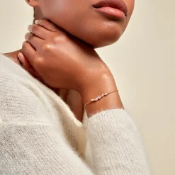 Hot Histoire d'Or Bracelet Jardins D'hiver Plaqué Or Jaune Oxyde De Zirconium