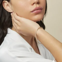 Outlet Histoire d'Or Bracelet Jayna Maille Palmier Or Jaune