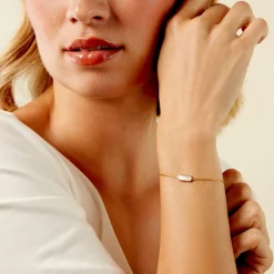 Sale Histoire d'Or Bracelet Jazz Acier Jaune Nacre