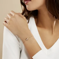 New Histoire d'Or Bracelet Jelissa Plaqué Or Jaune Oxyde De Zirconium