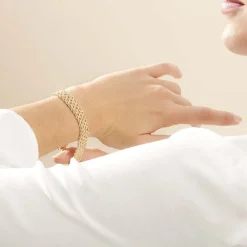 Discount Histoire d'Or Bracelet Jerry Maille Corde 4 Rangs Or Jaune