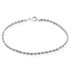 Histoire d'Or Bracelet Jerry Maille Corde Or Blanc