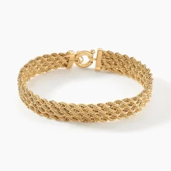 Online Histoire d'Or Bracelet Jerry Maille Corde Or Jaune