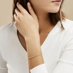 Online Histoire d'Or Bracelet Jerry Maille Corde Or Jaune