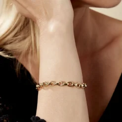 Sale Histoire d'Or Bracelet Jodie Maille Jaseron Or Jaune