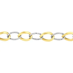 Best Histoire d'Or Bracelet Joice Maille Alternée Et Godronne or bicolore