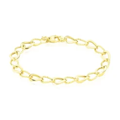 Histoire d'Or Bracelet Joice Maille Alternée Et Godronne Or Jaune* Bracelets|Bracelets Maille