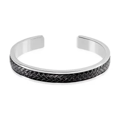 Discount Histoire d'Or Bracelet Jonc Ahmet Acier Blanc