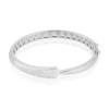 LAETIZIA Bracelet Jonc Andie Argent Blanc Oxyde De Zirconium* Bracelets|Bracelets Joncs