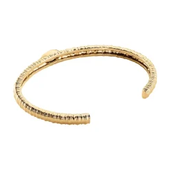 Sale Histoire d'Or Bracelet Jonc Angelica Plaque Or Jaune Oxyde De Zirconium