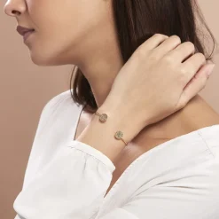 Hot Histoire d'Or Bracelet Jonc Blanka Plaqué Or Jaune