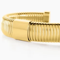 Discount Histoire d'Or Bracelet Jonc Dafnie Acier Jaune