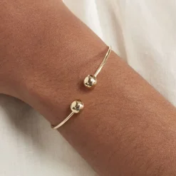 Discount Histoire d'Or Bracelet Jonc Davina Boules Or Jaune